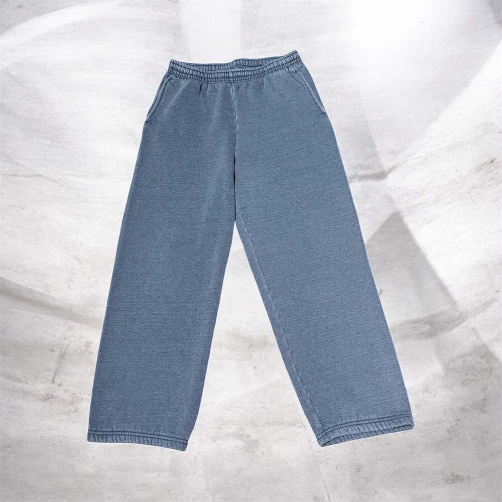 Wilson Baggy Sweatpants Size S Gray Vintage Fleece Open Hem (121)